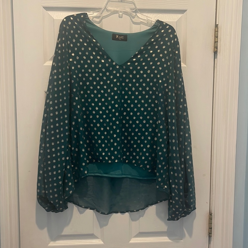 Lovely green and gold top